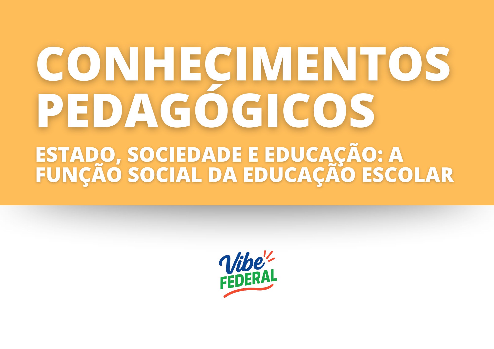 Estado, Sociedade e Educação - Função Social da Educação Escolar
